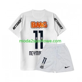 Koszulka Santos FC Neymar JR 11 Retro Dziecięcy Domowe Stroje Piłkarskie 2011-2012 Krótki Rękaw